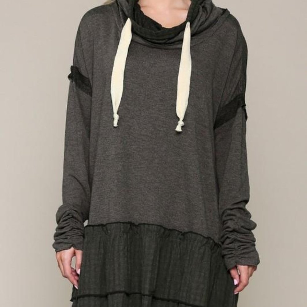 Ash Cowl Neck Tunic Top